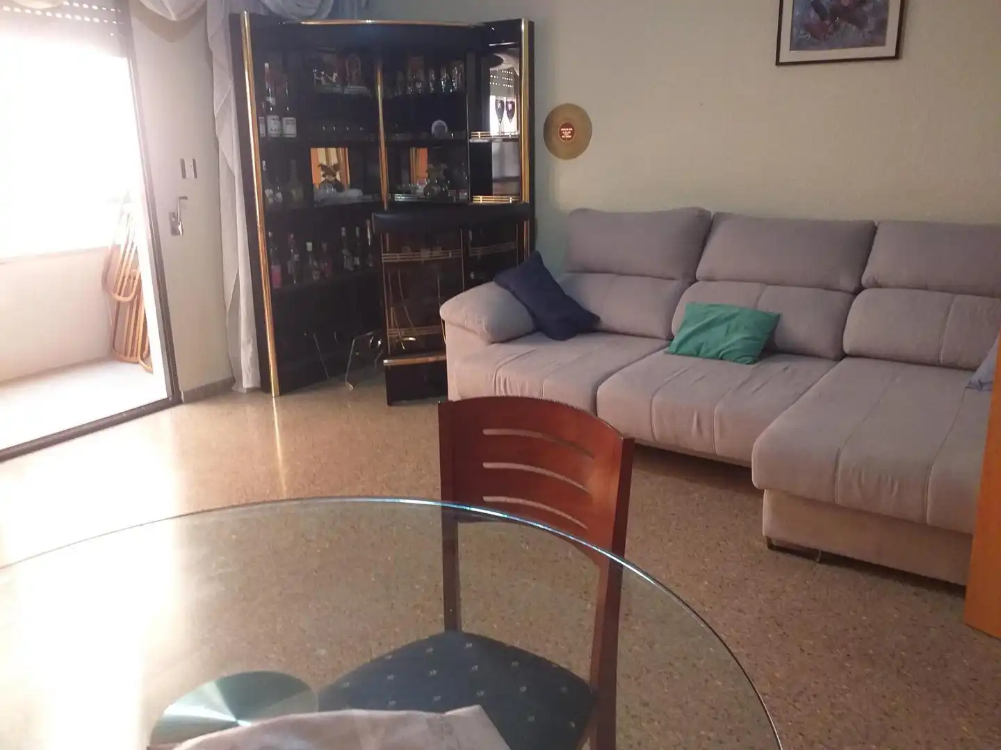 Living room of Flat for sale in Yecla  with Heating, Private garden and Furnished