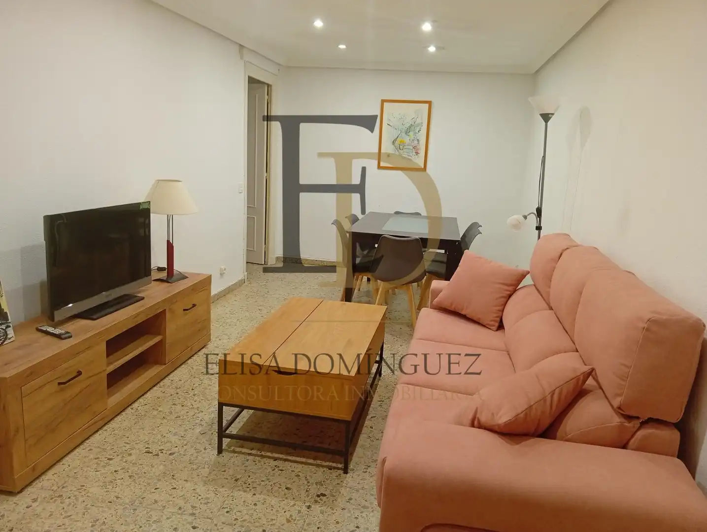 Sala de estar de Piso de alquiler en Salamanca con Calefacción, Amueblado y Balcón