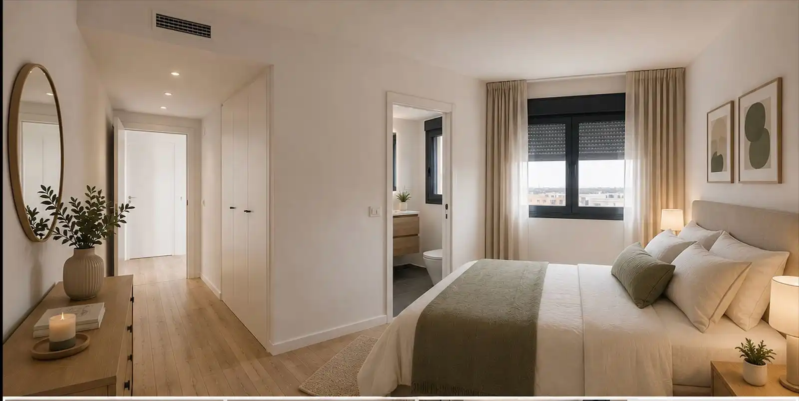 Bedroom of Flat for rent in Barberà del Vallès  with Air Conditioner, Heating and Parquet flooring