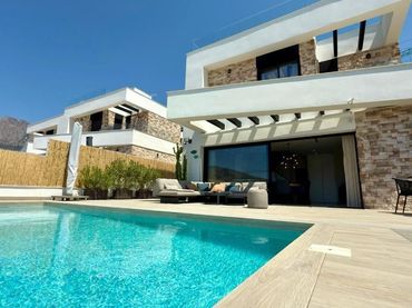 Xalet amb piscina de lloguer a Balcón de Finestrat - Terra Marina