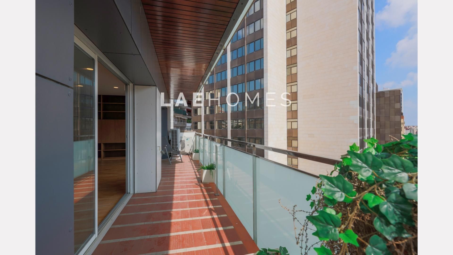 Terrace of Flat to rent in  Barcelona Capital  with Parquet flooring and Balcony