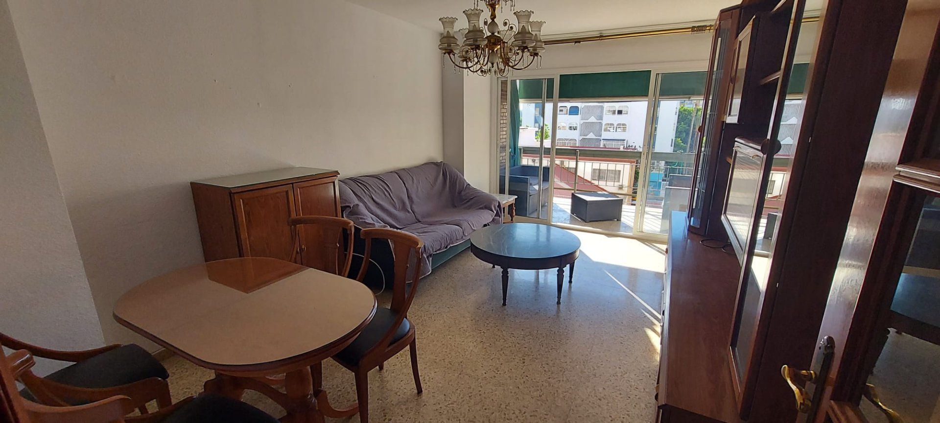 Sala d'estar de Pis de lloguer en Málaga Capital amb Terrassa