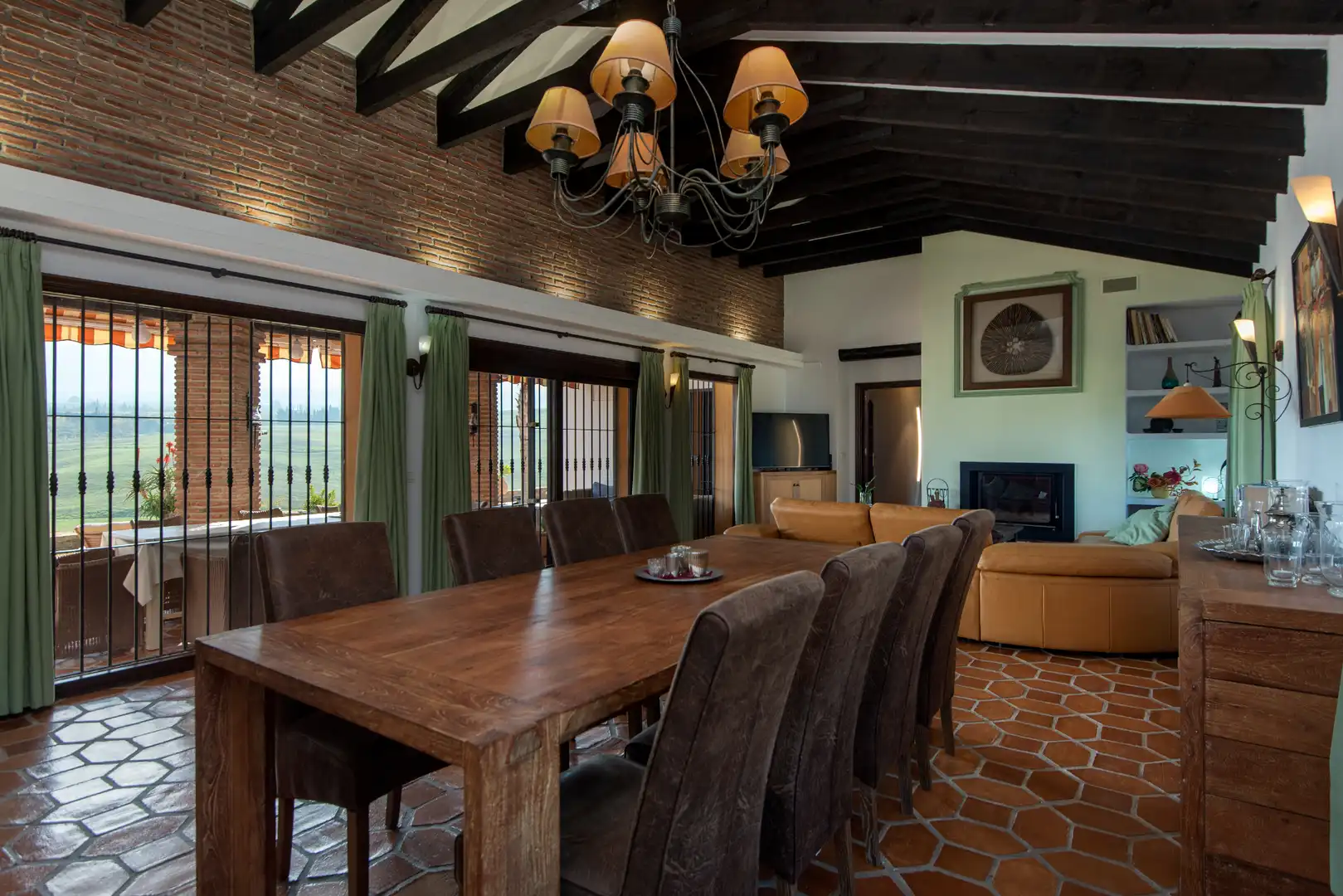 Comedor de Finca rústica en venta en Alhaurín de la Torre con Aire acondicionado, Calefacción y Jardín privado