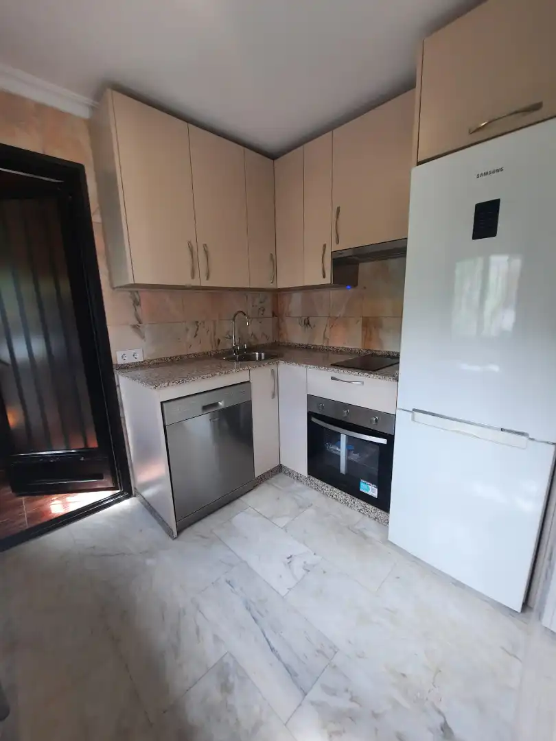 Kitchen of Apartments for rent in Badajoz  with Air Conditioner, Terrace and Furnished