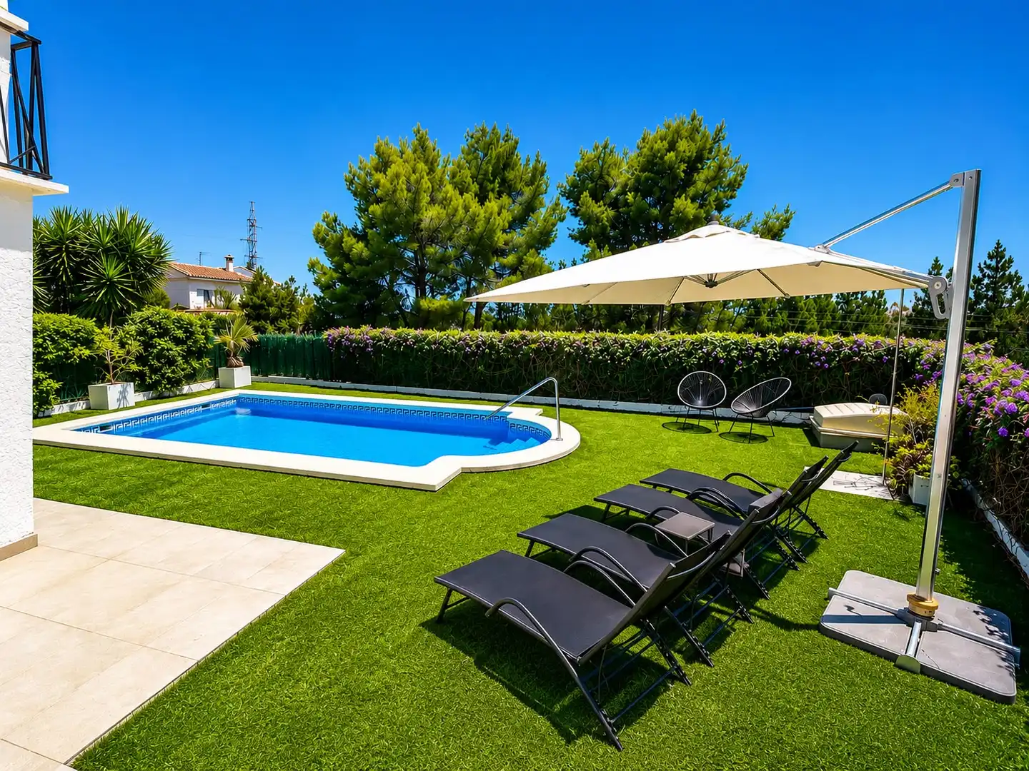Piscina de Casa adosada en venda en Alcalà de Xivert amb Aire condicionat, Jardí privat i Terrassa