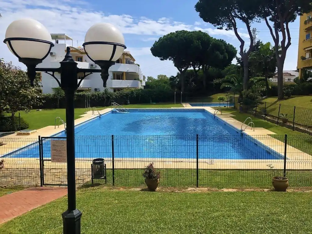 Piscina de Apartamento en venta en Mijas con Jardín privado, Terraza y Amueblado