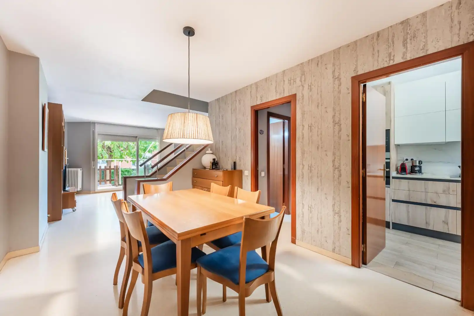 Dining room of Detached homes for sale in Parets del Vallès  with Heating, Private garden and Parquet flooring