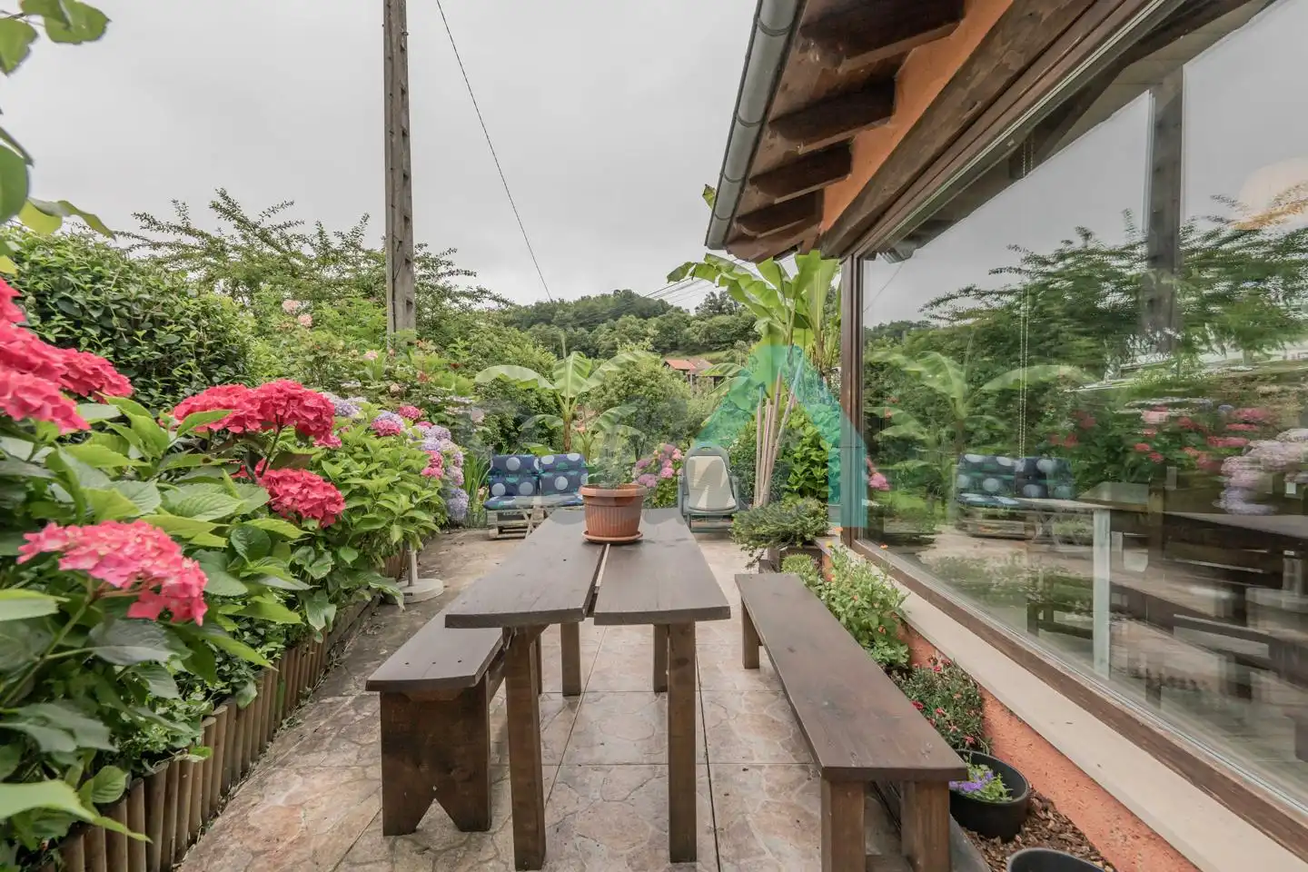 Terraza de Casa o chalet en venta en Sobrescobio con Calefacción, Jardín privado y Terraza