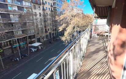 Exterior view of Flat to rent in  Barcelona Capital  with Heating, Parquet flooring and Terrace