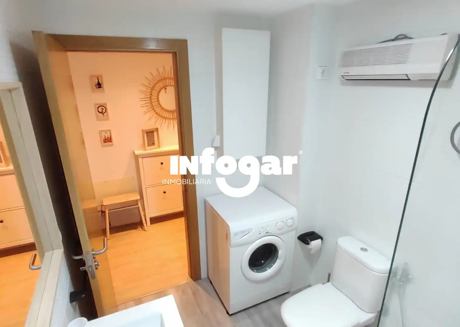 Baño de Piso de alquiler en A Guarda   con Calefacción, Parquet y Trastero