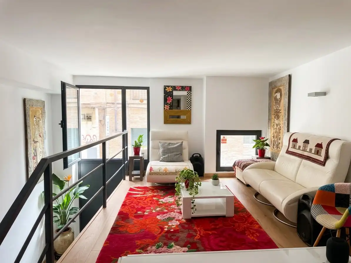 Sala de estar de Oficina de alquiler en Zaragoza con Aire acondicionado, Calefacción y Terraza