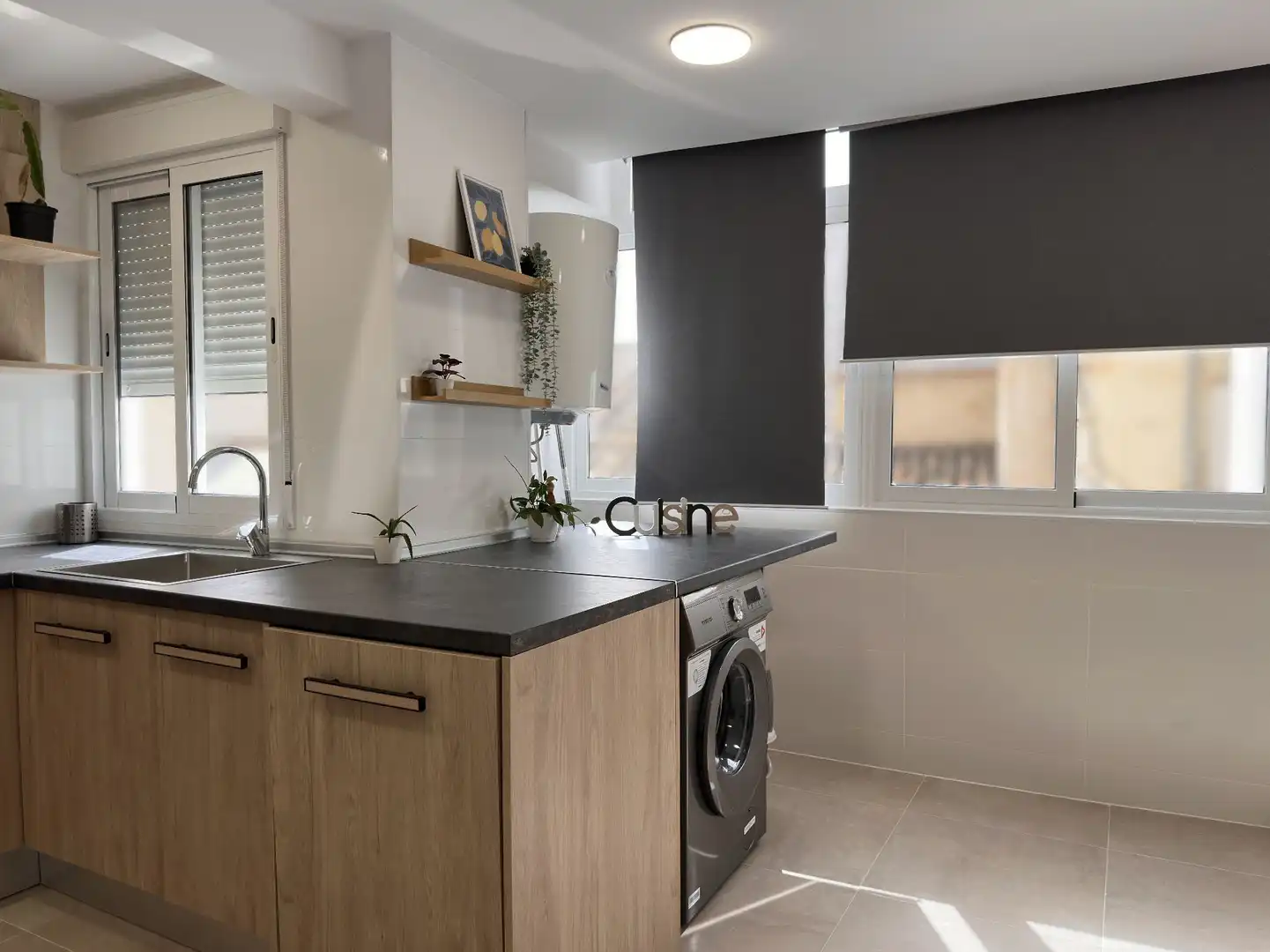 Küche von Wohnung zum Verkauf in Albaida mit Heizung, Abstellraum und Möbliert