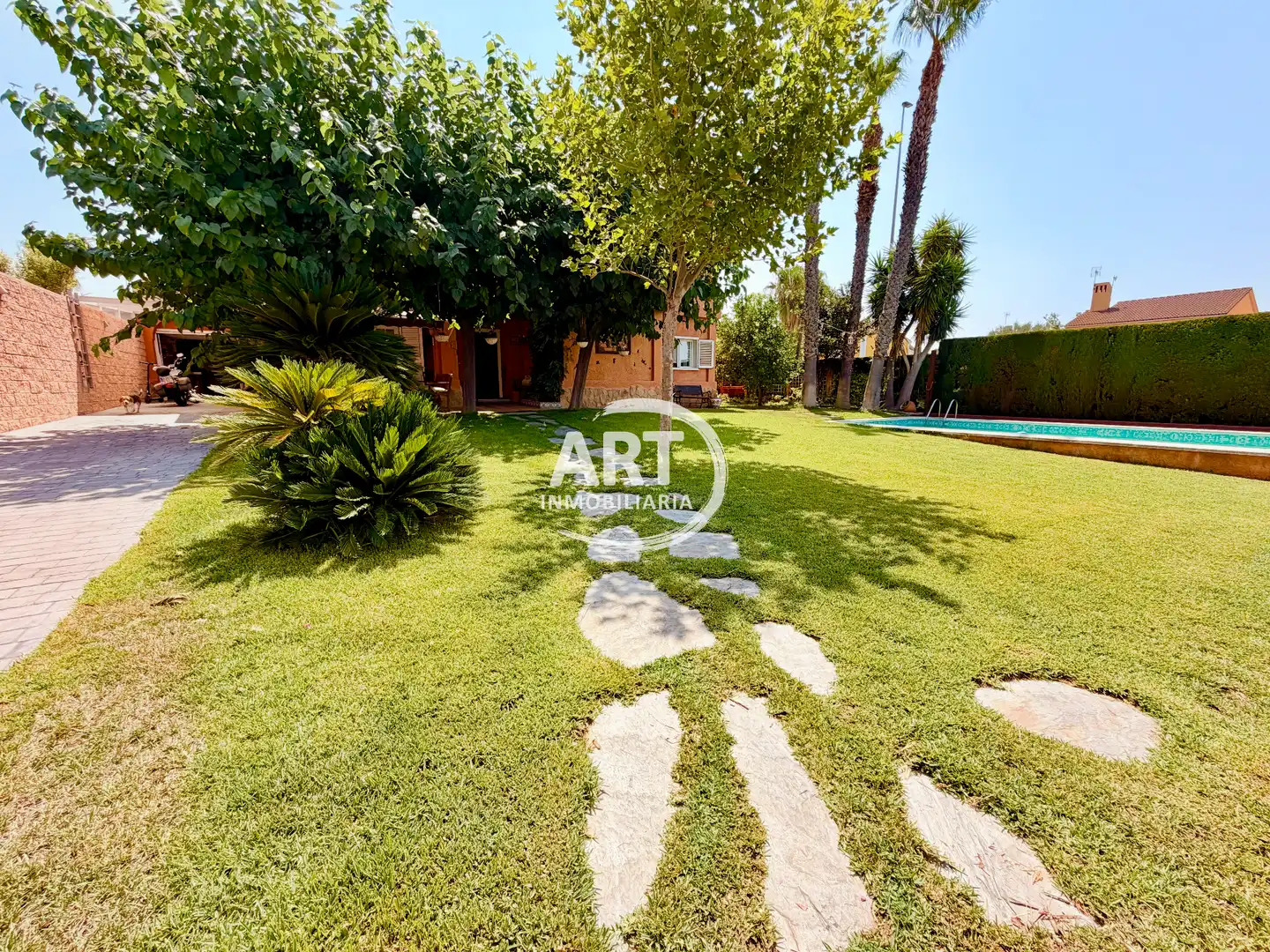 Jardí de Casa o xalet en venda en San Antonio de Benagéber amb Aire condicionat, Calefacció i Jardí privat