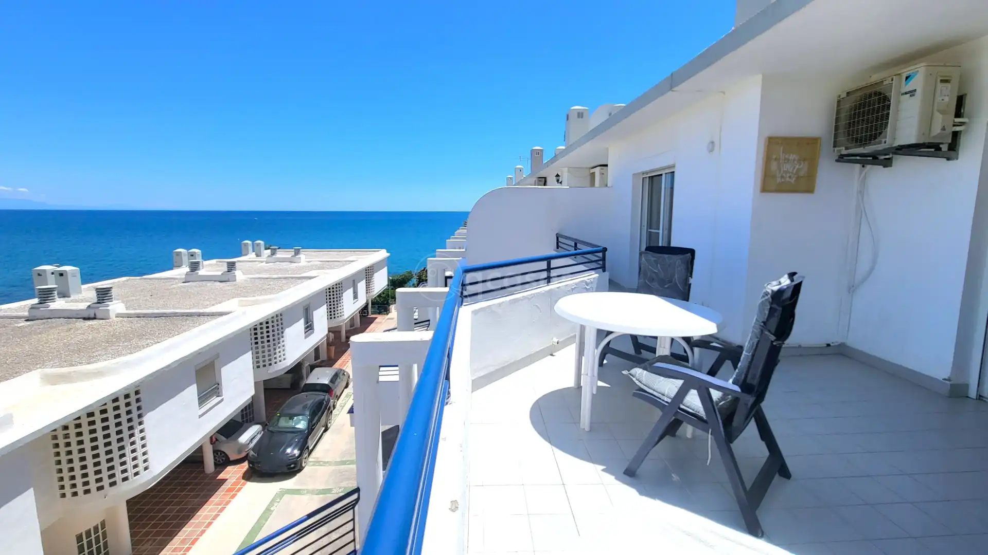 Terrasse von Einfamilien-Reihenhaus zum Verkauf in Mijas mit Klimaanlage, Heizung und Terrasse