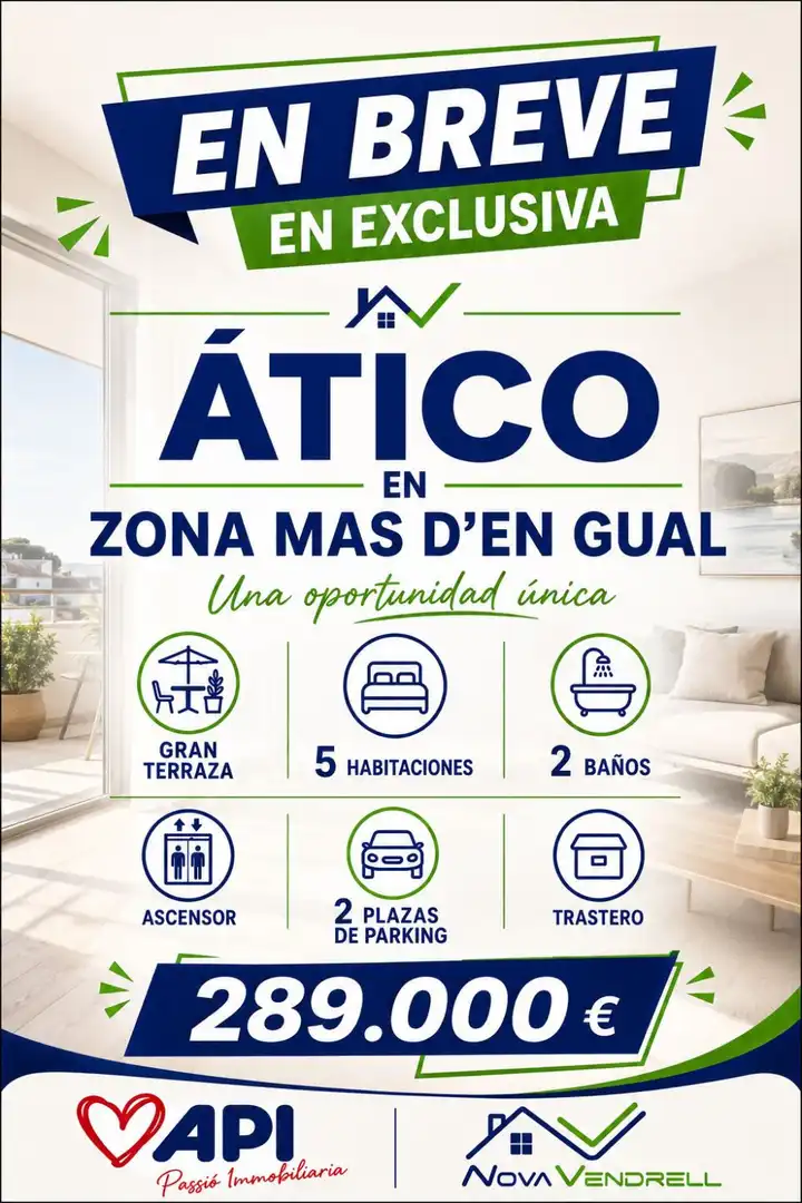 Ático en venta en El Vendrell con Aire acondicionado, Calefacción y Terraza