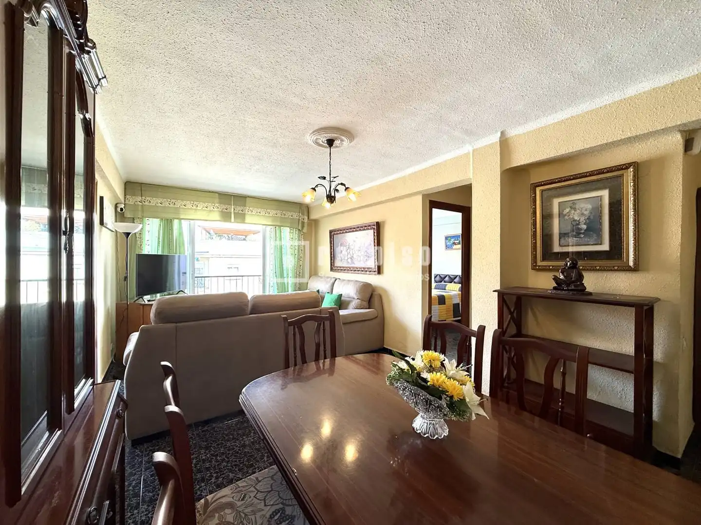 Living room of Flat for sale in Málaga  with Air Conditioner, Terrace and Alarm