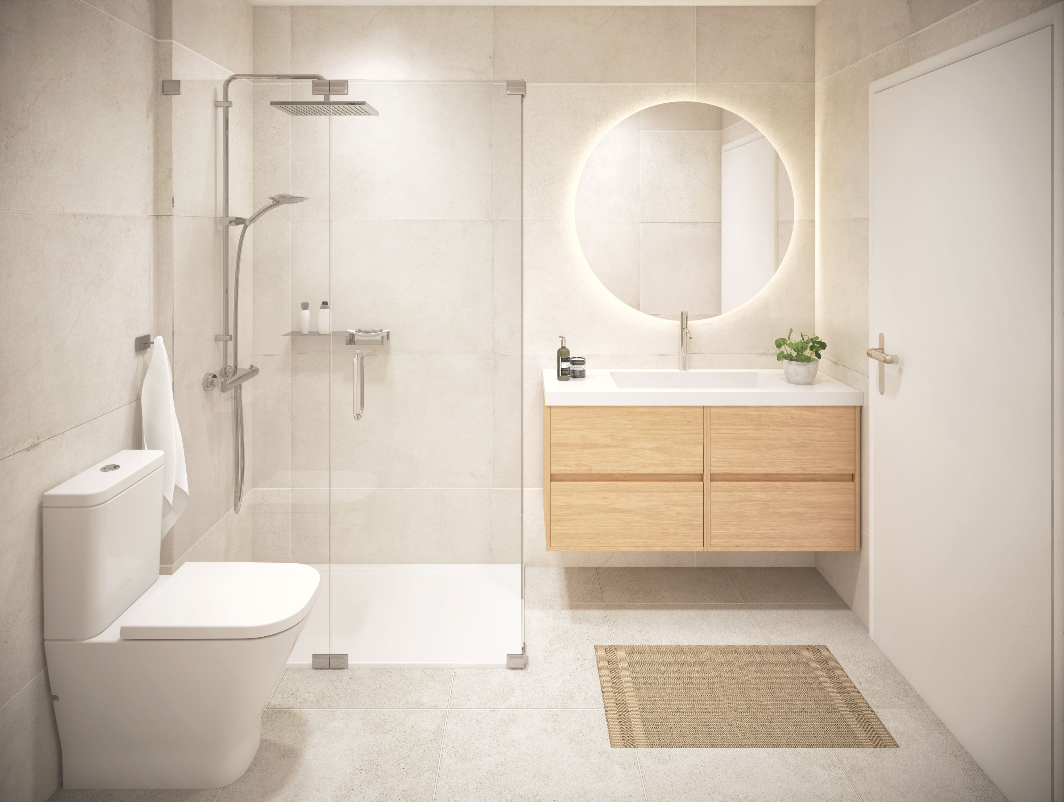 Bathroom of Flat for sale in  Lleida Capital  with Air Conditioner, Heating and Parquet flooring