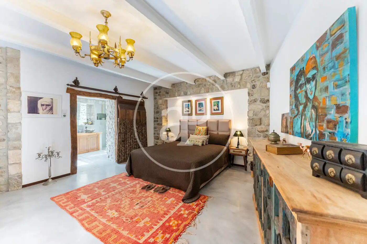 Habitación de Casa adosada en venta en Mancor de la Vall con Aire acondicionado, Calefacción y Jardín privado