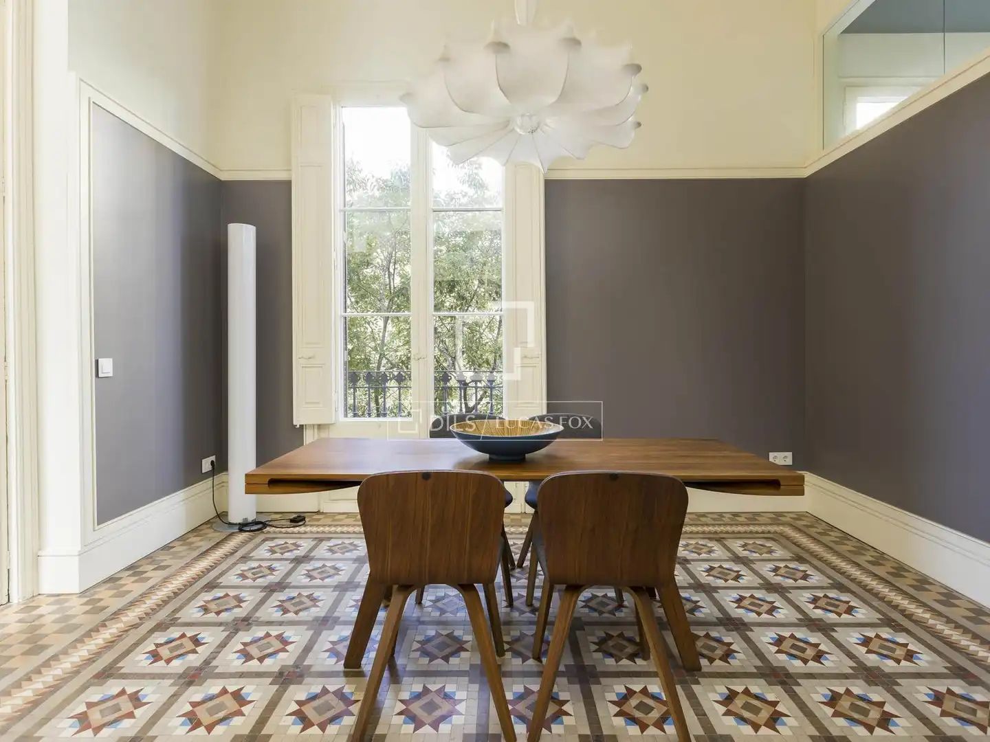 Dining room of Flat for rent in Barcelona  with Air Conditioner, Furnished and Balcony
