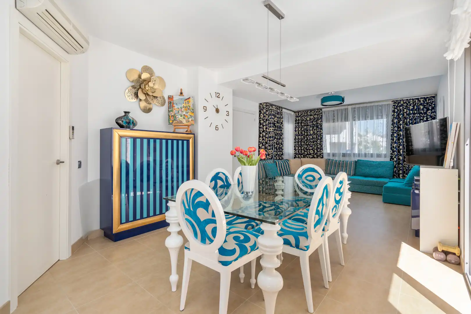 Comedor de Casa adosada en venta en Torredembarra con Aire acondicionado, Calefacción y Parquet