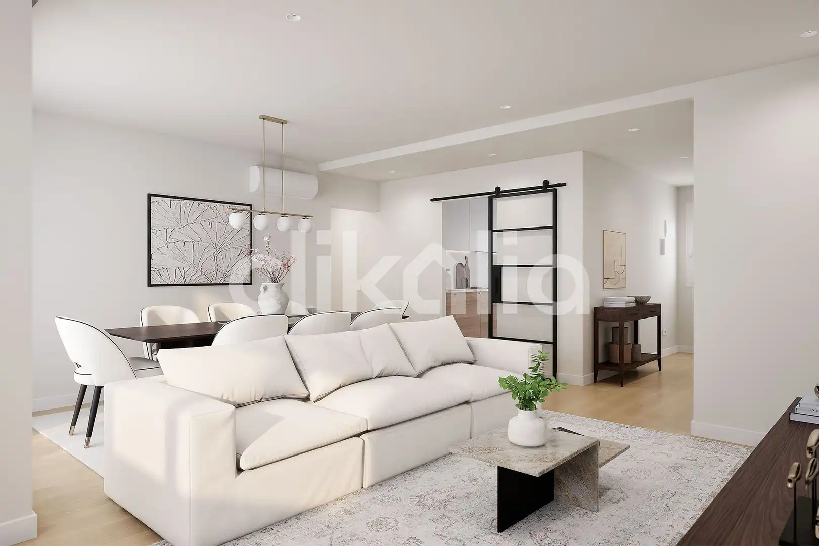 Sala d'estar de Pis en venda en  Madrid Capital amb Aire condicionat, Calefacció i Jardí privat