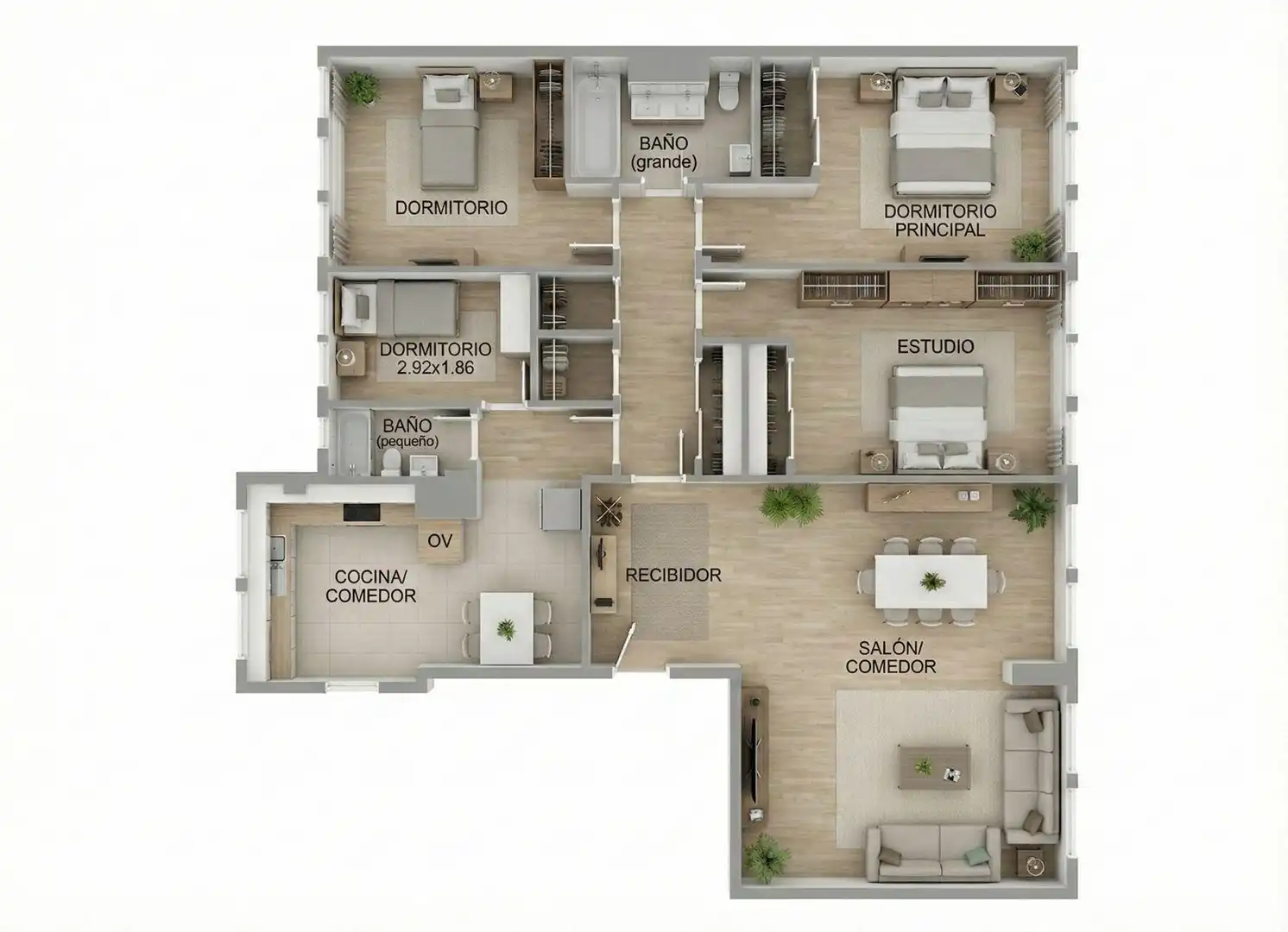 Wohnung zur Miete in Madrid mit Heizung und Parkett