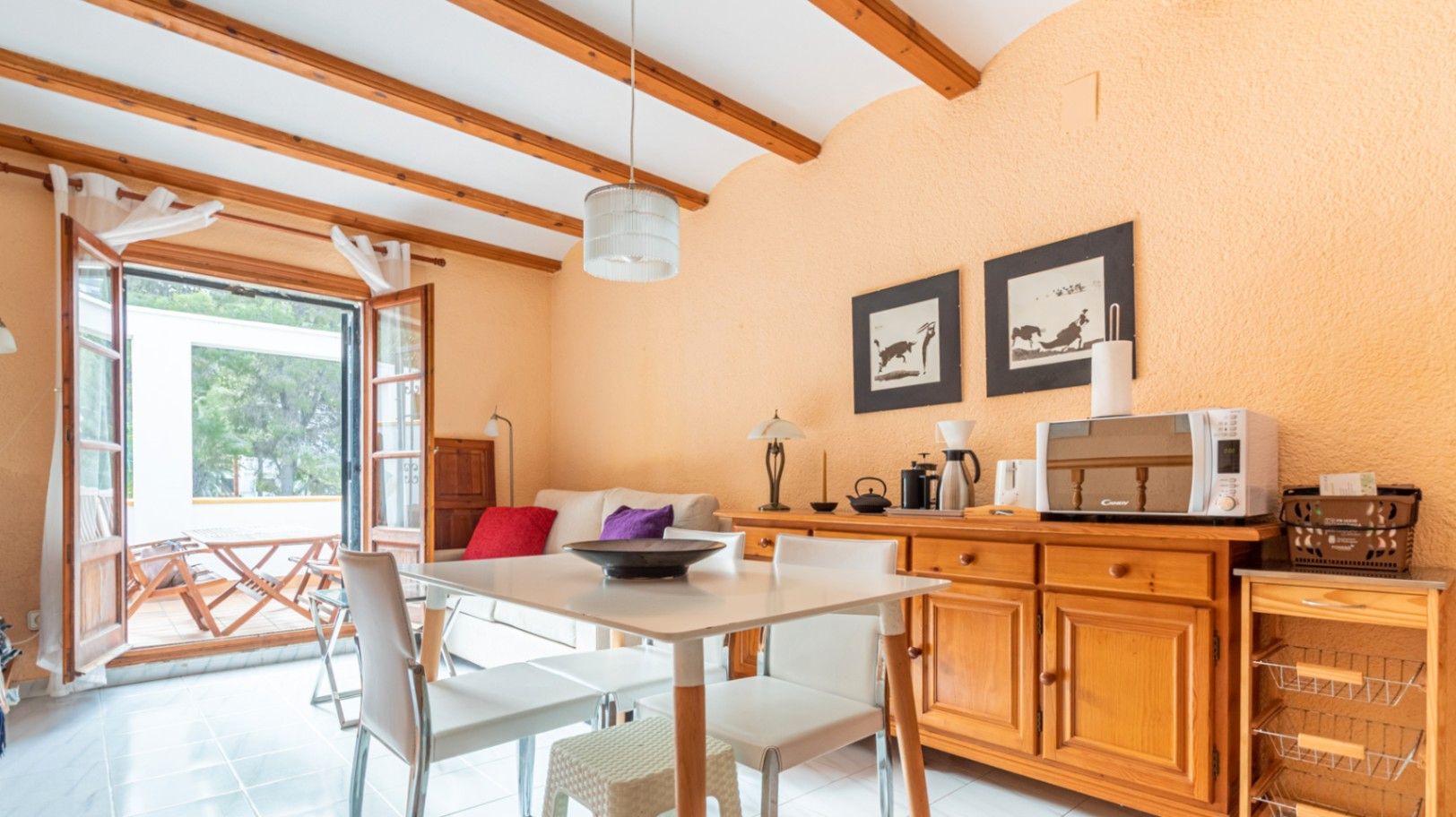 Comedor de Apartamento en venta en Pedreguer con Jardín privado, Terraza y Piscina