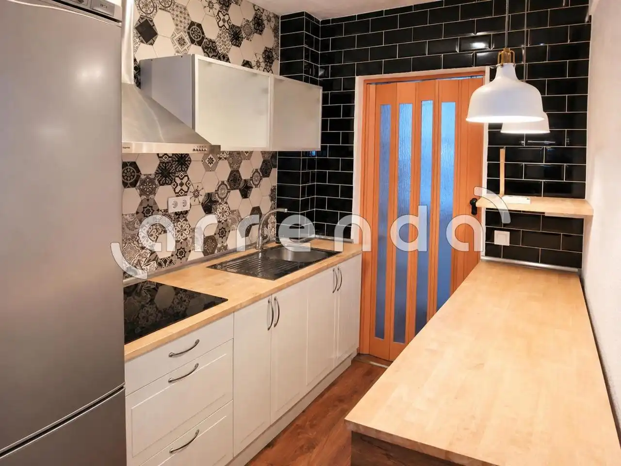 Küche von Wohnung zur Miete in Madrid mit Klimaanlage, Heizung und Möbliert