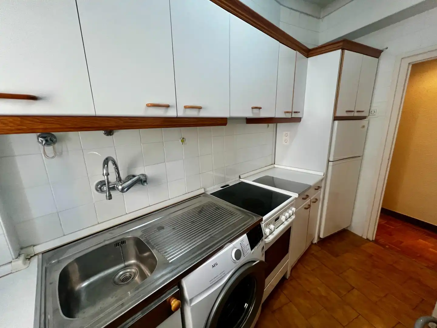 Cuina de Pis de lloguer en Zaragoza amb Aire condicionat, Calefacció i Parquet