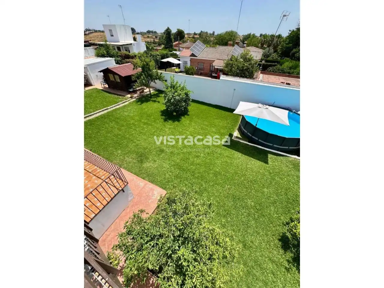 Jardín de Casa o chalet en venta en Mairena del Alcor con Aire acondicionado, Calefacción y Jardín privado