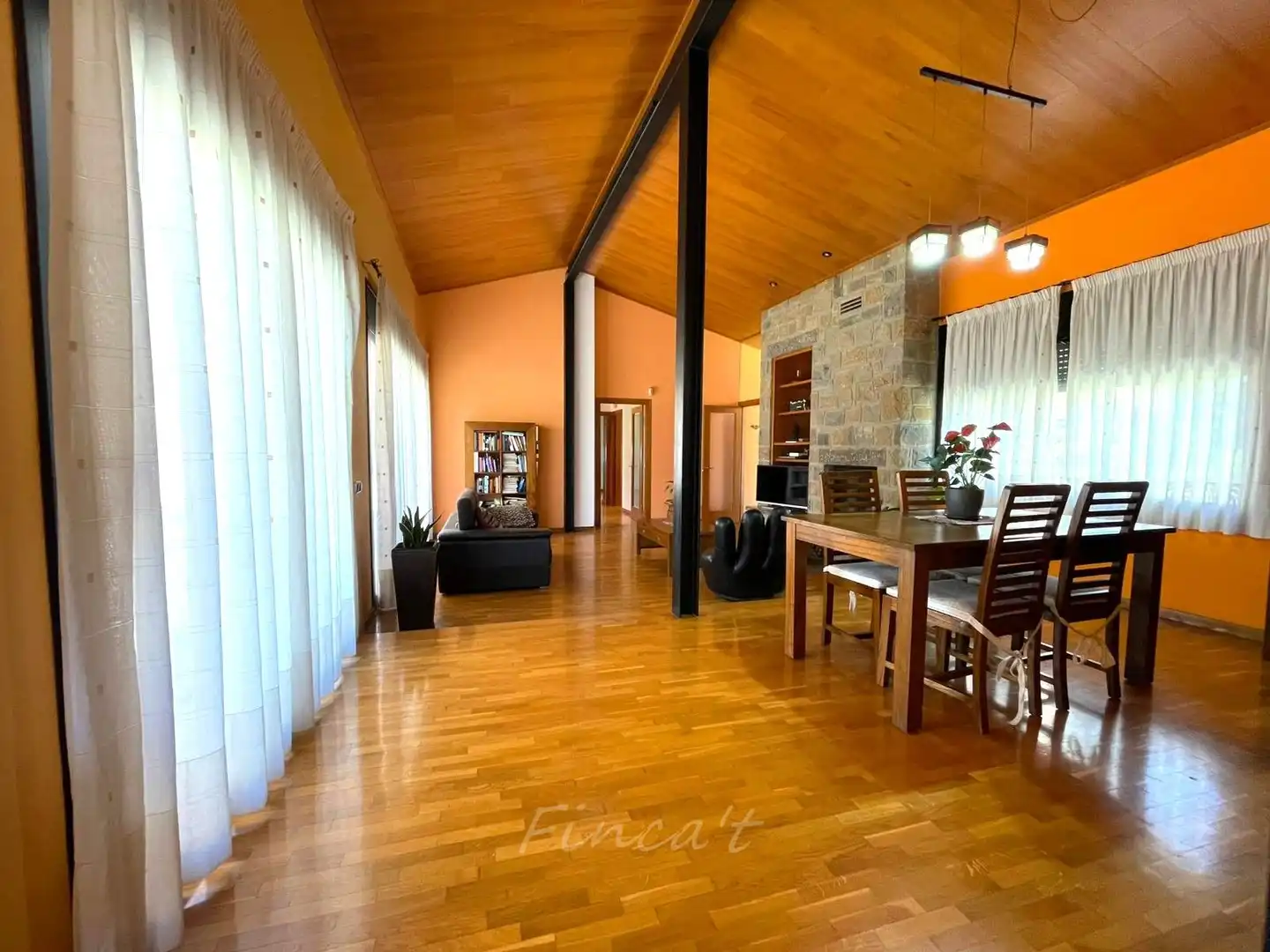 Wohnzimmer von Haus oder Chalet zum Verkauf in Moià mit Heizung, Ofen und Internet