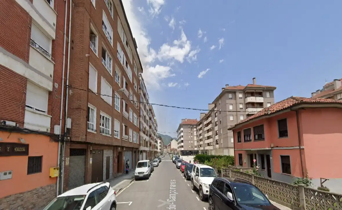 Vista exterior de Piso en venta en Lena con Parquet, Trastero y Lavadora