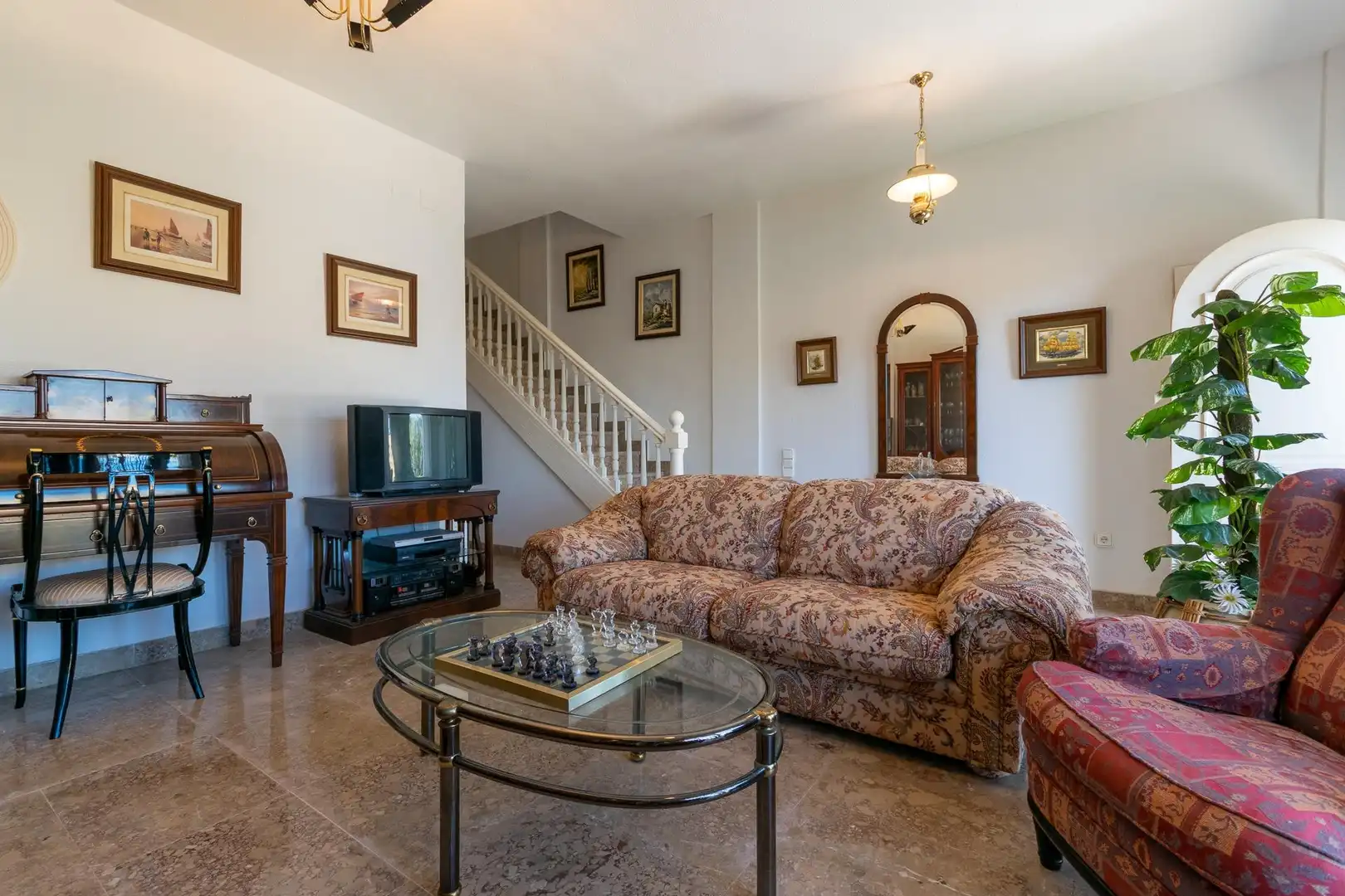 Sala de estar de Casa adosada en venta en Santa Pola con Jardín privado y Terraza