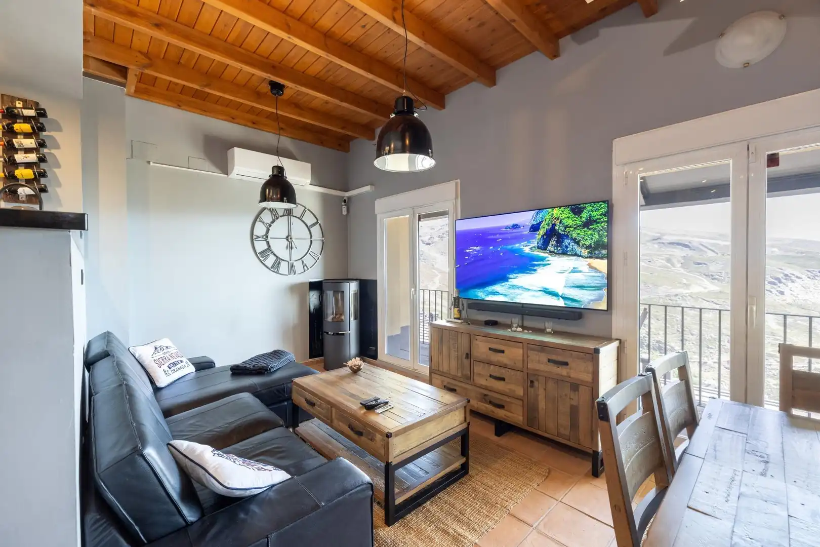 Sala de estar de Dúplex en venta en Sierra Nevada con Calefacción, Terraza y Trastero
