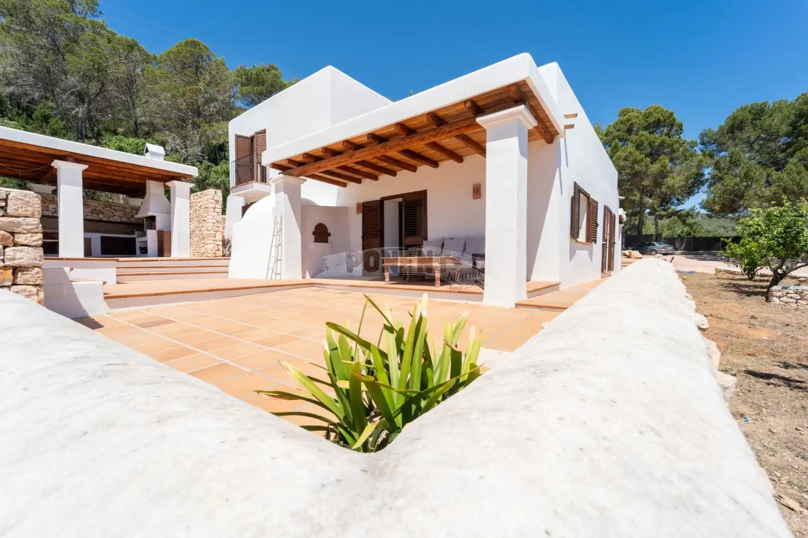 Vista exterior de Casa o chalet de alquiler en Sant Josep de sa Talaia con Aire acondicionado, Calefacción y Jardín privado