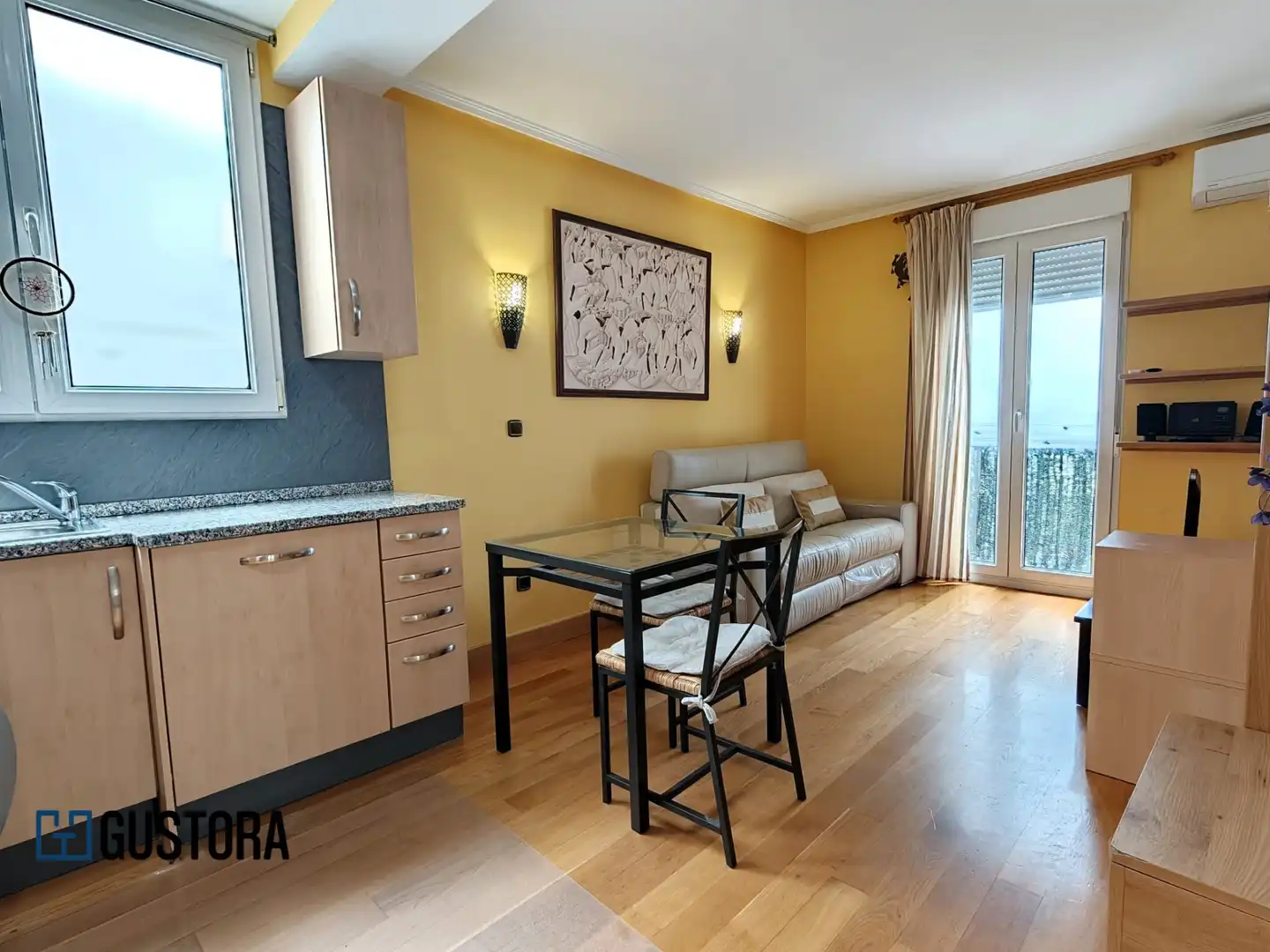 Wohnzimmer von Wohnung zum Verkauf in Donostia - San Sebastián  mit Klimaanlage, Parkett und Möbliert