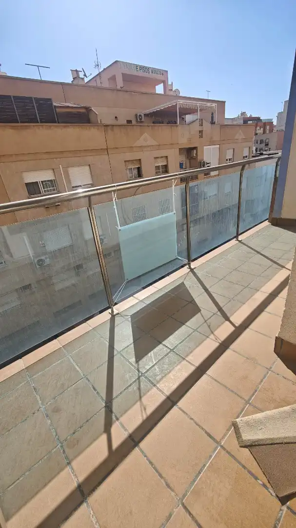Balcony of Flat for sale in Roquetas de Mar  with Air Conditioner and Furnished