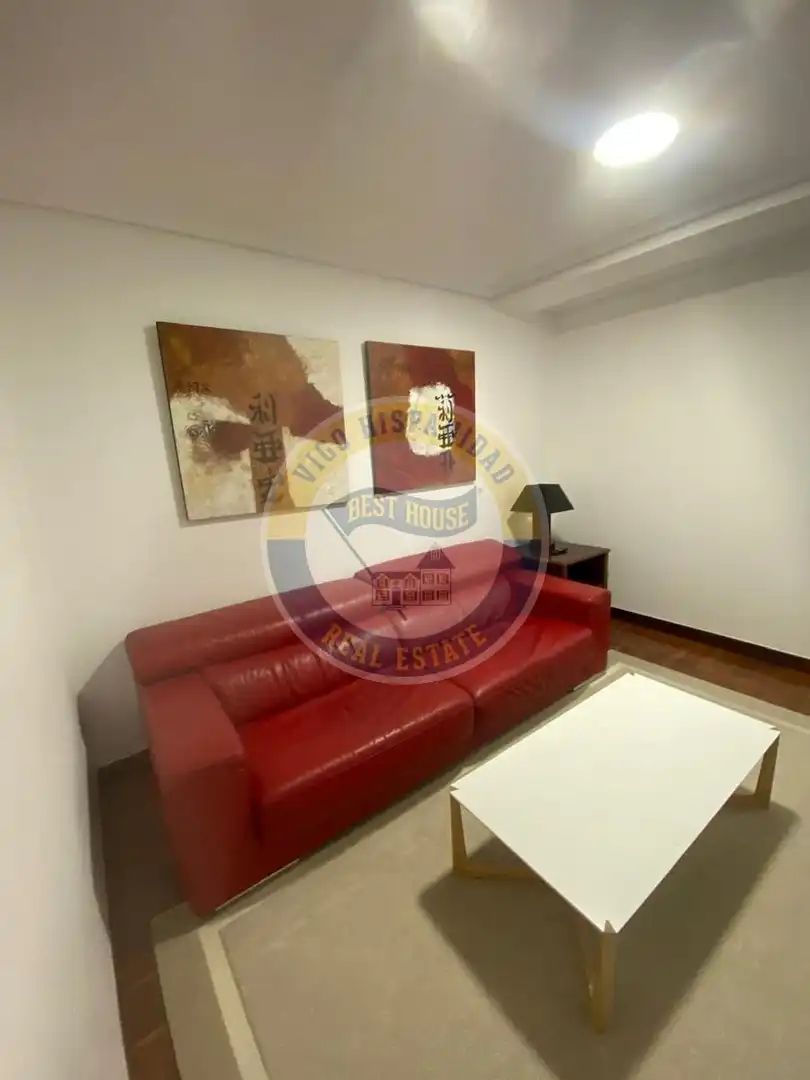 Living room of Flat for rent in Vigo   with Heating, Parquet flooring and Furnished