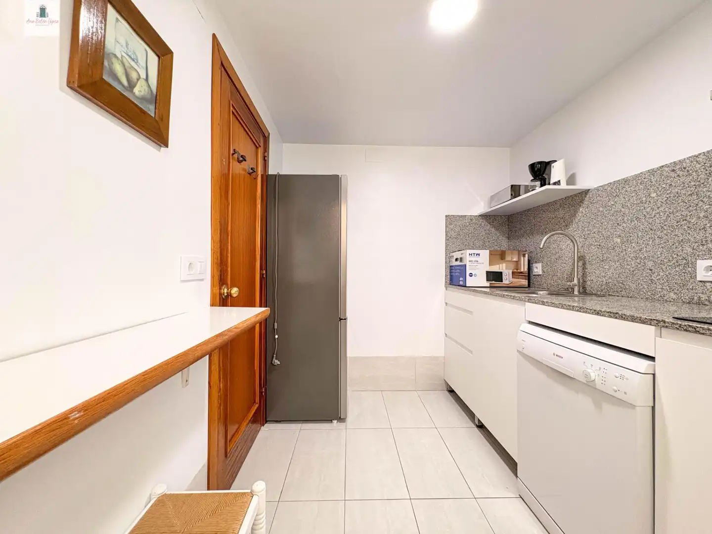 Kitchen of Flat for rent in Badajoz  with Air Conditioner, Heating and Furnished