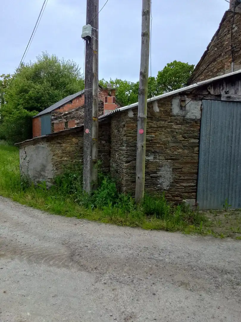 Vista exterior de Finca rústica en venda en Cospeito amb Moblat