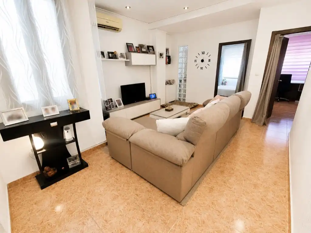Sala d'estar de Pis en venda en Tavernes de la Valldigna amb Aire condicionat i Terrassa