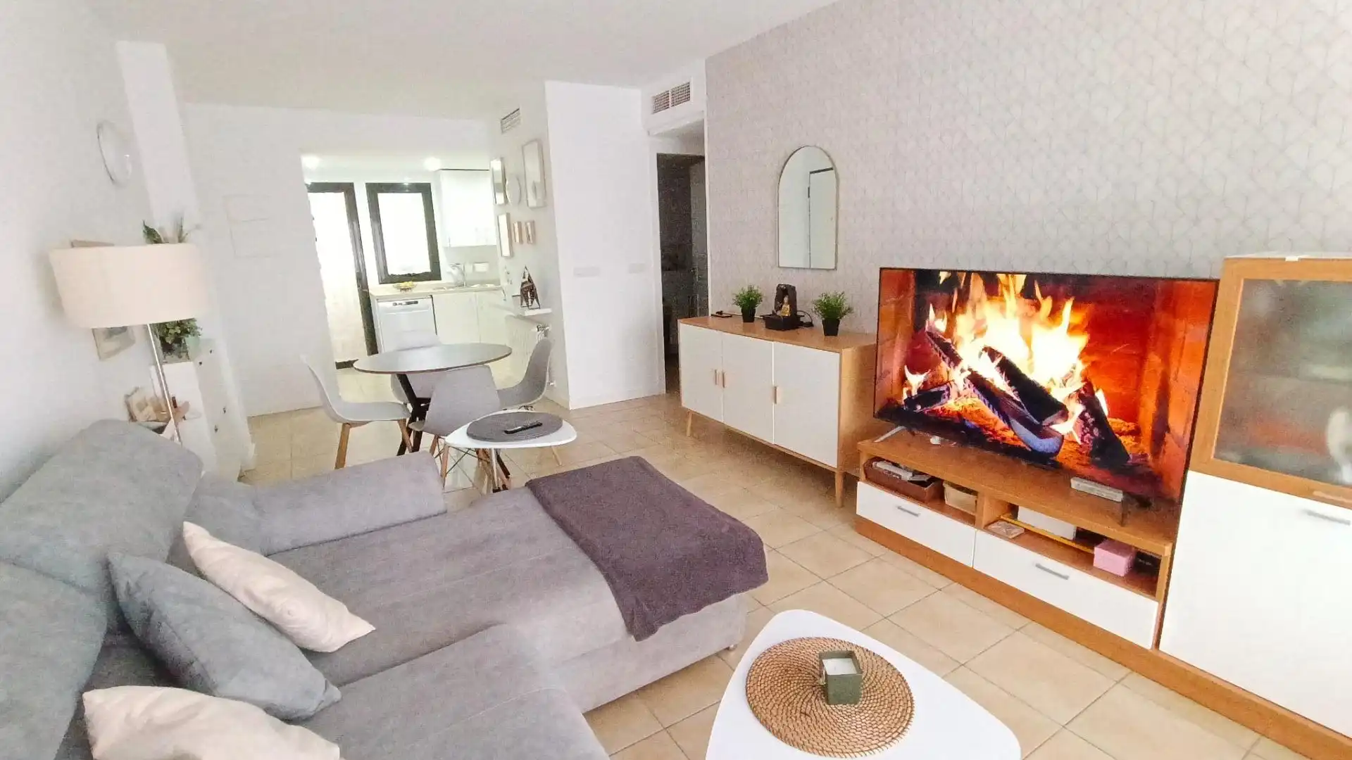 Wohnzimmer von Wohnungen zum Verkauf in  Murcia Capital mit Klimaanlage, Privatgarten und Terrasse