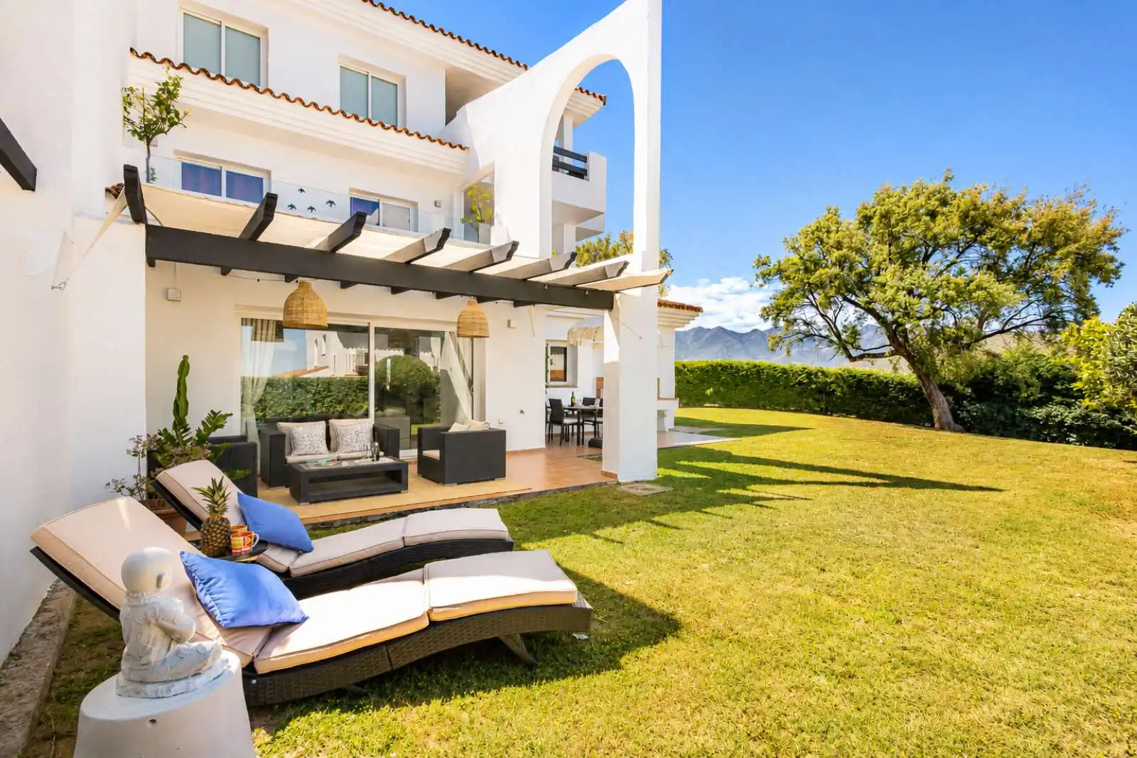 Terraza de Apartamento para compartir en Ojén con Aire acondicionado, Terraza y Amueblado