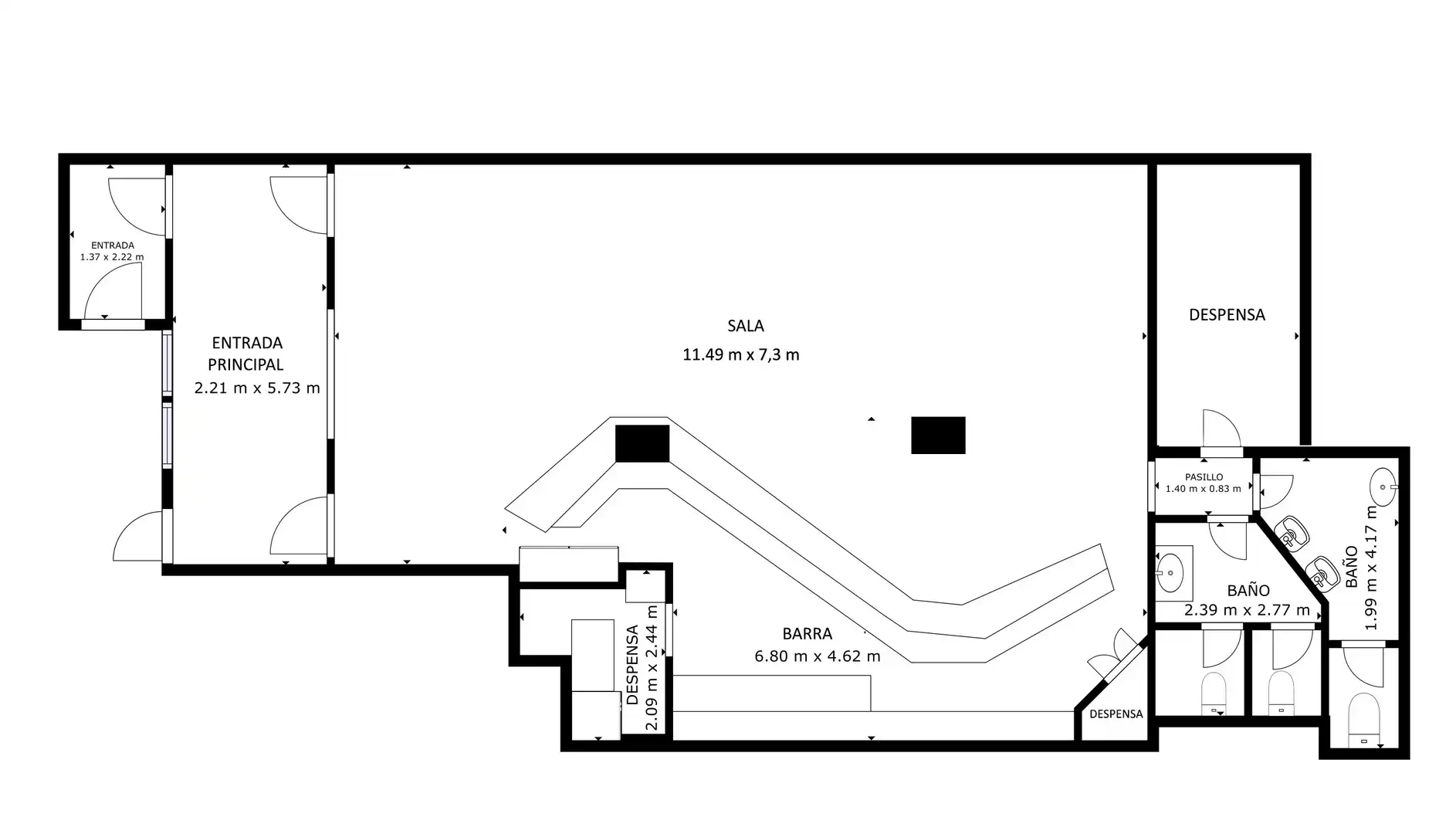 Local en venta en Portugalete con Aire acondicionado, Calefacción y Terraza
