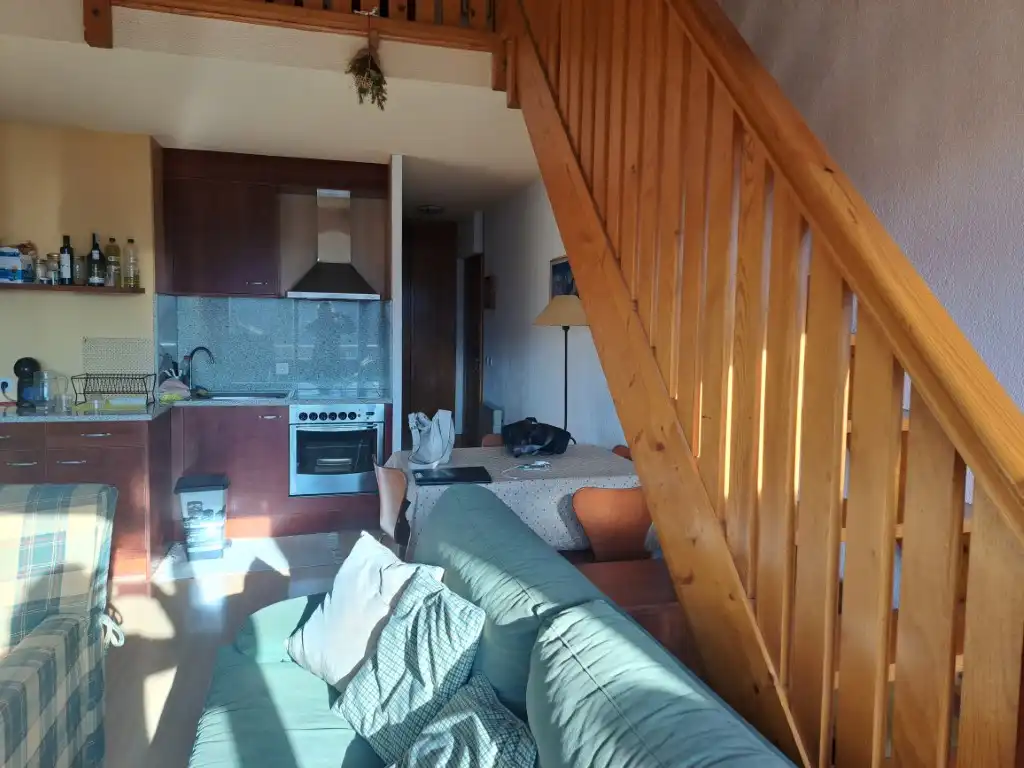 Sala de estar de Dúplex de alquiler en Puigcerdà con Calefacción, Parquet y Terraza