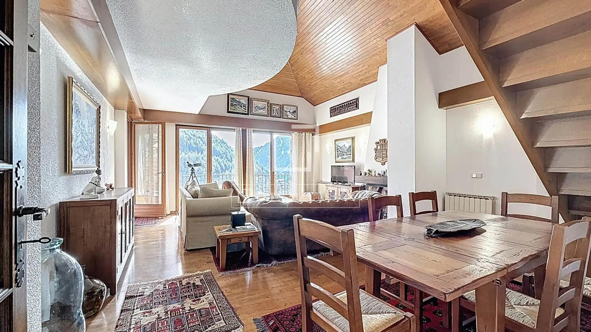 Wohnzimmer von Wohnung zum Verkauf in La Massana mit Heizung, Parkett und Terrasse