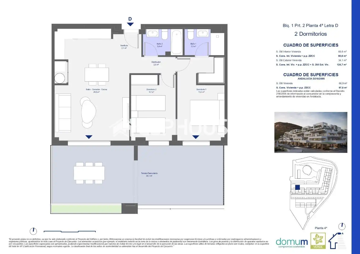 Apartment with terrace for sale in San Juan de los Terreros, imagen 10