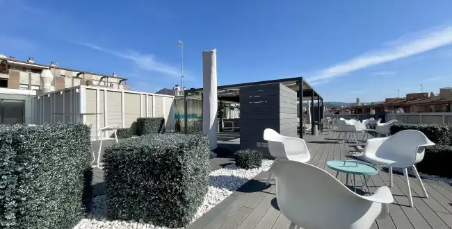 Terrasse von Büro zur Miete in Girona mit Klimaanlage, Heizung und Balkon