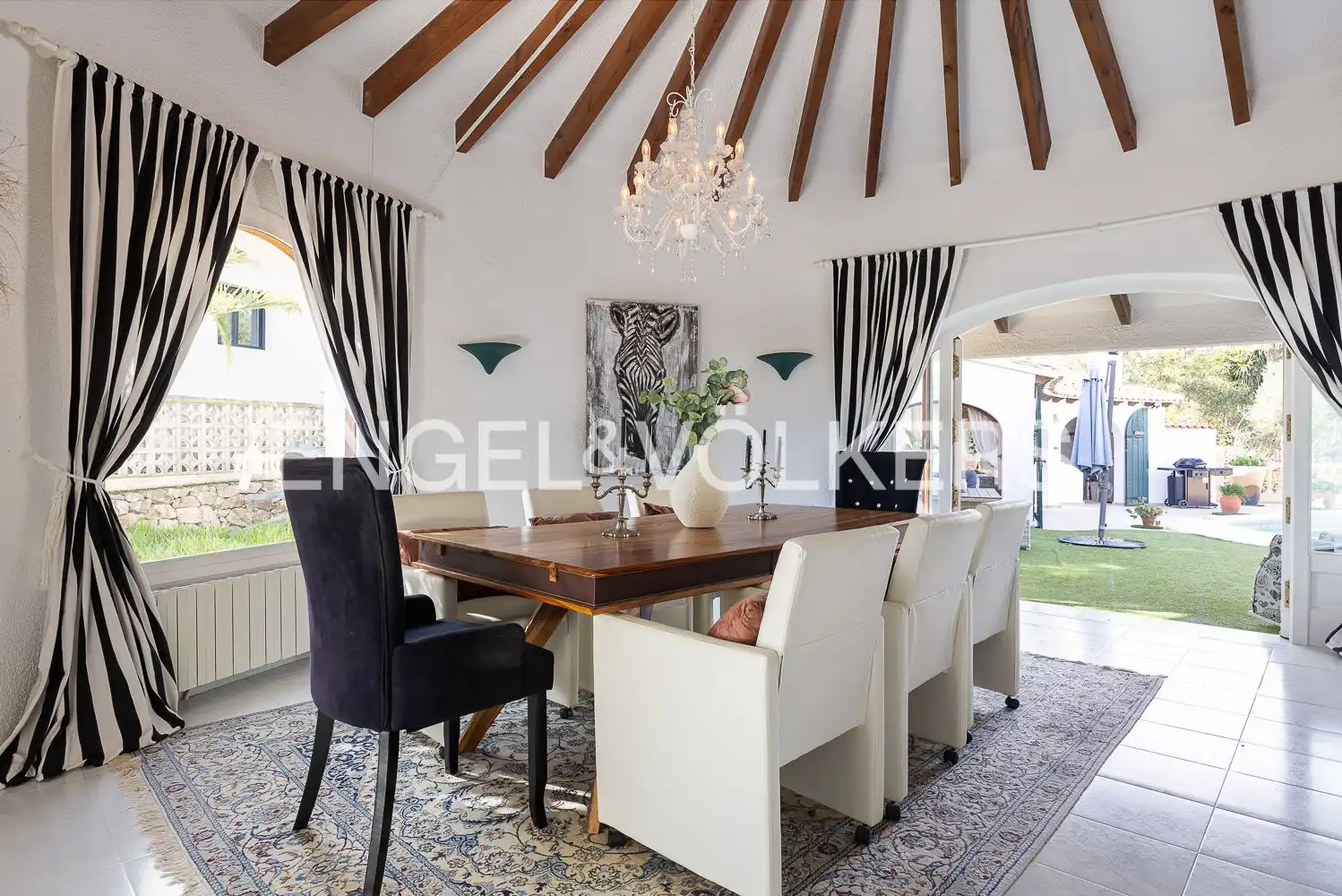 Dining room of Houses for sale in Jávea / Xàbia  with Air Conditioner, Heating and Private garden