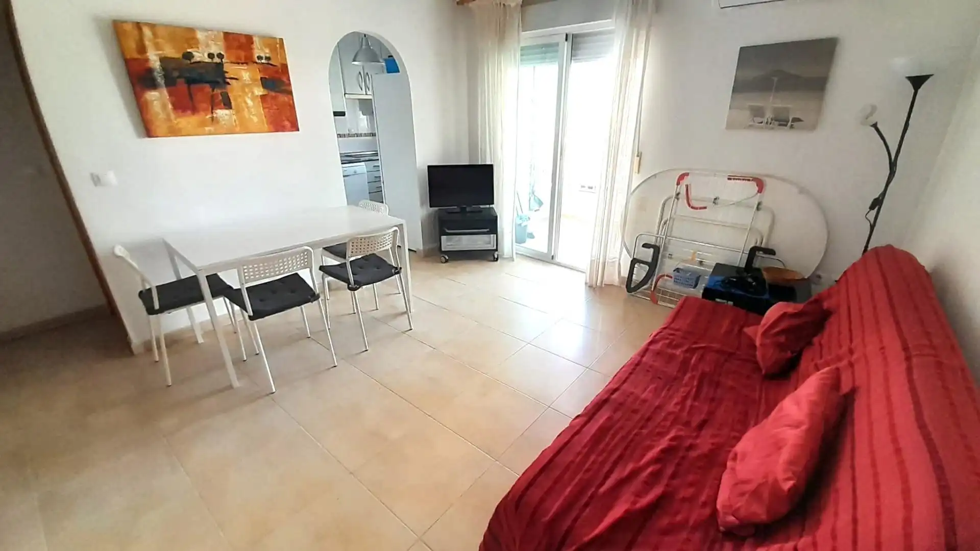 Wohnzimmer von Wohnung zum Verkauf in Benidorm mit Klimaanlage, Terrasse und Möbliert